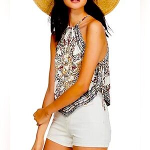 Free People Sophia Printed Halter Top
Size